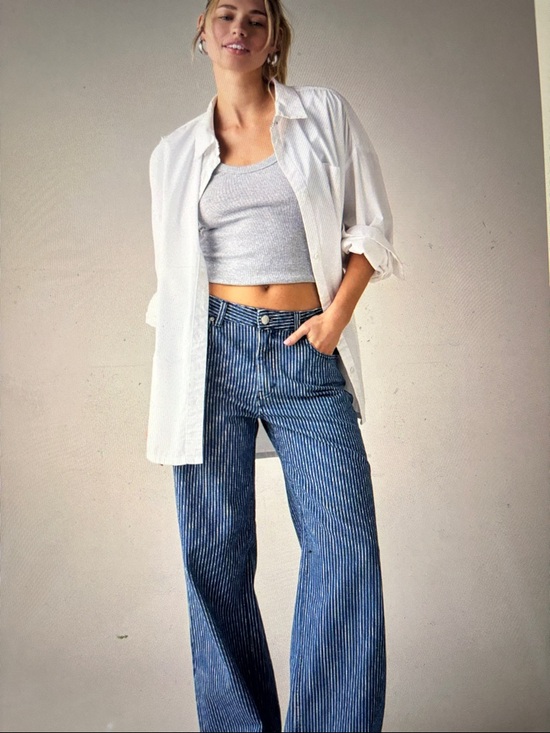 BDG Denim - BDG Ozzy Pinstripe Loose Jean